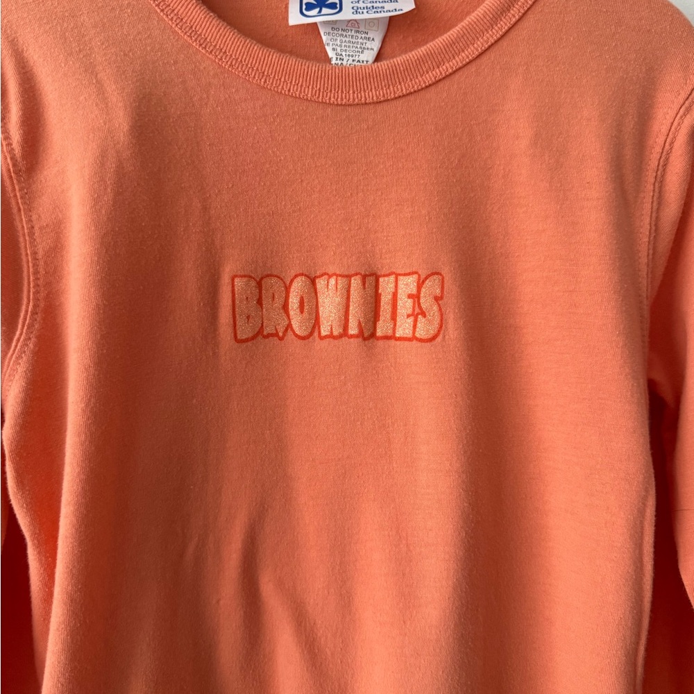Girl Guides of Canada Brownies Orange Kids Long Sleeve Shirt Small - Picture 4 of 6